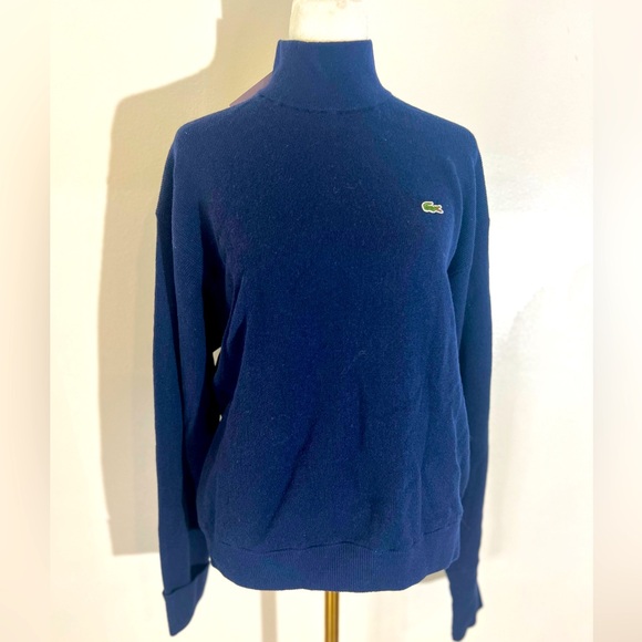 LACOSTE Women's Relaxed Fit Wool High-Neck Sweater - Picture 3 of 9